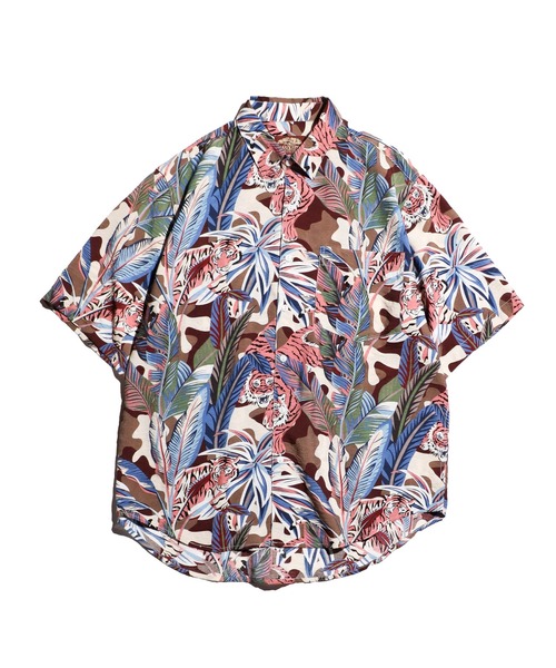 C.E.L.STORE(セルストア)の「KHAKI JUNGLE / カーキジャングル PRINTED SAFARI SHIRTS プリントサファリモチーフシャツ(シャツ/ブラウス・メンズ・マスタード/ブルー/オレンジ・MEDIUM/LARGE/X-SMALL)」の13枚目の写真