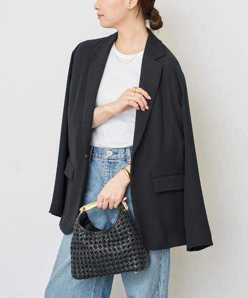 Elleme（エレメ）の「*【ELLEME/エレメ】WOVEN BOOMERA SMALL（ハンドバッグ・レディース・ブラック・FREE）」の5枚目の写真