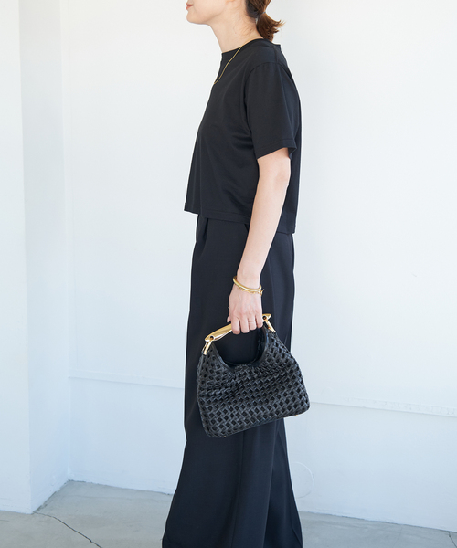 Elleme（エレメ）の「*【ELLEME/エレメ】WOVEN BOOMERA SMALL（ハンドバッグ・レディース・ブラック・FREE）」の6枚目の写真