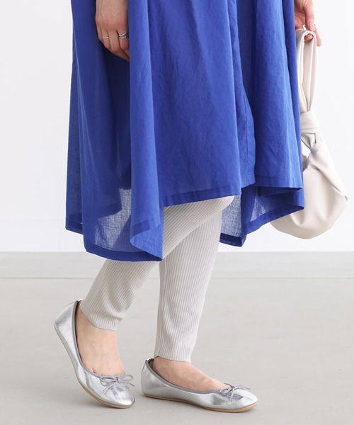 n'OrLABEL(ノアールレーベル)の「【機能素材】『セルフカットリブレギンス』(レギンス/スパッツ・レディース・ライトグレー/チャコール/ブラック・2/1)」の4枚目の写真