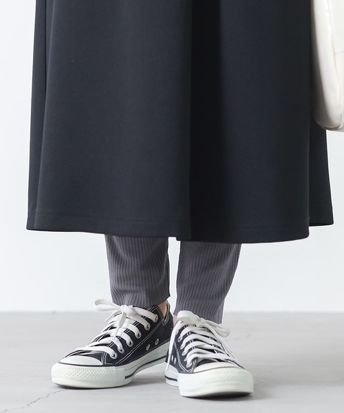 n'OrLABEL(ノアールレーベル)の「【機能素材】『セルフカットリブレギンス』(レギンス/スパッツ・レディース・ライトグレー/チャコール/ブラック・2/1)」の9枚目の写真