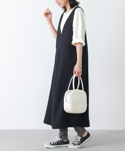 n'OrLABEL(ノアールレーベル)の「【機能素材】『セルフカットリブレギンス』(レギンス/スパッツ・レディース・ライトグレー/チャコール/ブラック・2/1)」の11枚目の写真