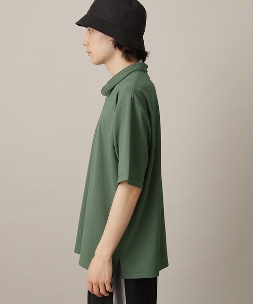 THE SHOP TK (ザ ショップ ティーケー )の「◆【接触冷感】ポンチハーフジッププルオーバー(Tシャツ/カットソー・メンズ・モスグリーン/ブラック/オフホワイト・02/03/04)」の9枚目の写真