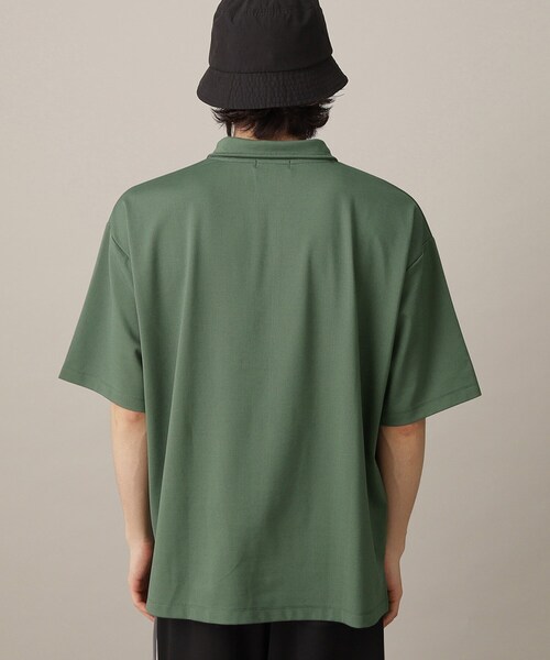 THE SHOP TK (ザ ショップ ティーケー )の「◆【接触冷感】ポンチハーフジッププルオーバー(Tシャツ/カットソー・メンズ・モスグリーン/ブラック/オフホワイト・02/03/04)」の10枚目の写真