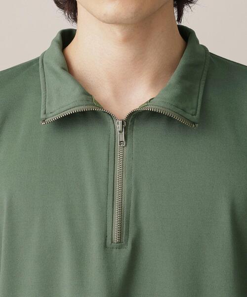 THE SHOP TK (ザ ショップ ティーケー )の「◆【接触冷感】ポンチハーフジッププルオーバー(Tシャツ/カットソー・メンズ・モスグリーン/ブラック/オフホワイト・02/03/04)」の11枚目の写真