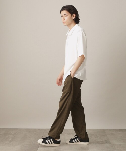 THE SHOP TK (ザ ショップ ティーケー )の「◆【接触冷感】ポンチハーフジッププルオーバー(Tシャツ/カットソー・メンズ・モスグリーン/ブラック/オフホワイト・02/03/04)」の15枚目の写真