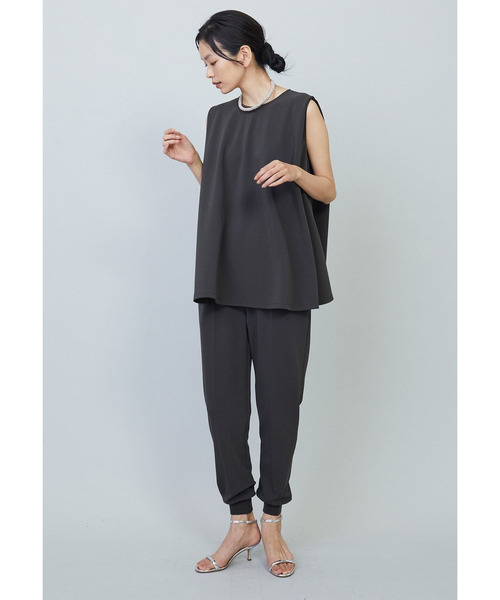 1er Arrondissement（プルミエアロンディスモン）の「ドライジャージーノースリーブトップス（シャツ/ブラウス・レディース・グレー系その他7/ブラック系その他3・FREE）」の19枚目の写真