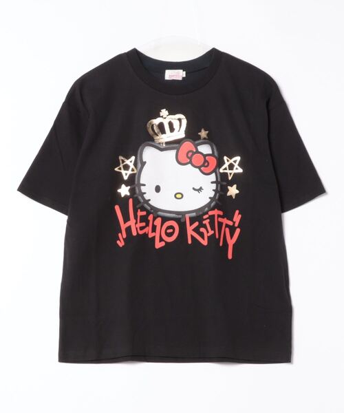 sanrio(サンリオ)の「親子お揃い サンリオ グラフィティTシャツ 9575A(Tシャツ/カットソー・レディース・ブラック系2/ブラック/ブラック系3/ブラック系1・L/M/S)」の5枚目の写真
