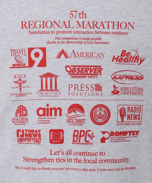 ANME（アンメ）の「【新色・新サイズ追加】企業ロゴプリント半袖Tシャツ（Tシャツ/カットソー・レディース・オートミール/オフホワイト/杢グレー/チャコールグレー/ネイビー/ホワイト×ブルー/グレー系その他・M/L/XL/XXL/S）」の9枚目の写真