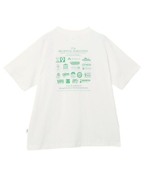 ANME（アンメ）の「【新色・新サイズ追加】企業ロゴプリント半袖Tシャツ（Tシャツ/カットソー・レディース・オートミール/オフホワイト/杢グレー/チャコールグレー/ネイビー/ホワイト×ブルー/グレー系その他・M/L/XL/XXL/S）」の14枚目の写真