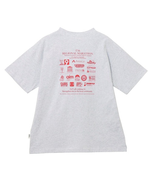 ANME（アンメ）の「【新色・新サイズ追加】企業ロゴプリント半袖Tシャツ（Tシャツ/カットソー・レディース・オートミール/オフホワイト/杢グレー/チャコールグレー/ネイビー/ホワイト×ブルー/グレー系その他・M/L/XL/XXL/S）」の16枚目の写真
