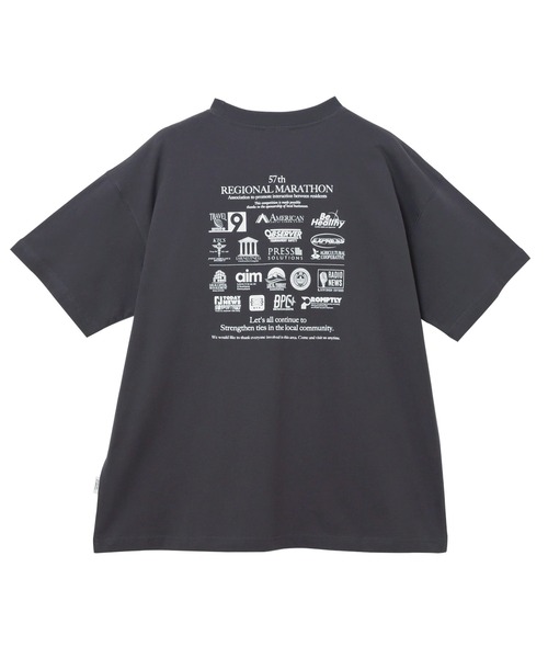 ANME（アンメ）の「【新色・新サイズ追加】企業ロゴプリント半袖Tシャツ（Tシャツ/カットソー・レディース・オートミール/オフホワイト/杢グレー/チャコールグレー/ネイビー/ホワイト×ブルー/グレー系その他・M/L/XL/XXL/S）」の20枚目の写真