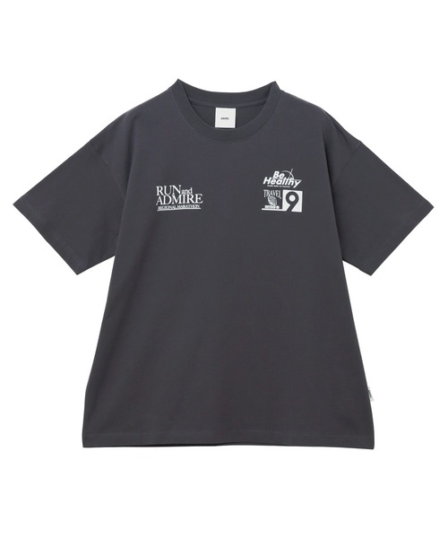 ANME（アンメ）の「【新色・新サイズ追加】企業ロゴプリント半袖Tシャツ（Tシャツ/カットソー・レディース・オートミール/オフホワイト/杢グレー/チャコールグレー/ネイビー/ホワイト×ブルー/グレー系その他・M/L/XL/XXL/S）」の19枚目の写真