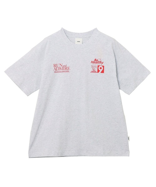 ANME（アンメ）の「【新色・新サイズ追加】企業ロゴプリント半袖Tシャツ（Tシャツ/カットソー・レディース・オートミール/オフホワイト/杢グレー/チャコールグレー/ネイビー/ホワイト×ブルー/グレー系その他・M/L/XL/XXL/S）」の15枚目の写真