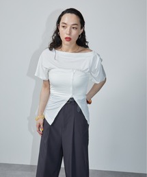 ビスチェセットワンショルダーTEE