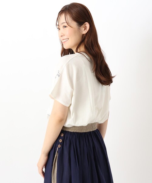 one'sterrace(ワンズテラス)の「刺繍フレンチスリーブプルオーバー フローラバード(Tシャツ/カットソー・レディース・グレー系その他7/アイボリー系8/ブルー系その他7・00)」の10枚目の写真