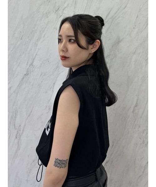 jouetie（ジュエティ）の「スポーティーハーフZIPトップス（Tシャツ/カットソー・レディース・ブラック/オフホワイト/ピンク・MEDIUM）」の18枚目の写真