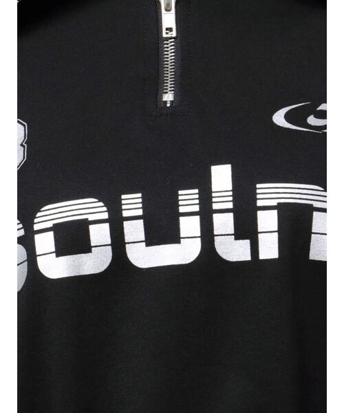 jouetie（ジュエティ）の「スポーティーハーフZIPトップス（Tシャツ/カットソー・レディース・ブラック/オフホワイト/ピンク・MEDIUM）」の9枚目の写真