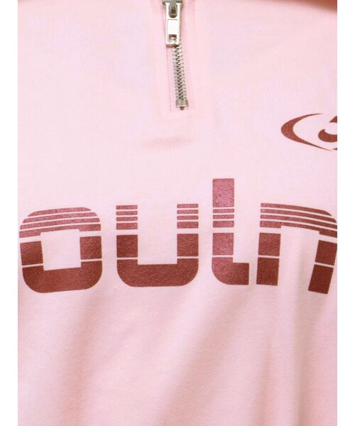 jouetie（ジュエティ）の「スポーティーハーフZIPトップス（Tシャツ/カットソー・レディース・ブラック/オフホワイト/ピンク・MEDIUM）」の10枚目の写真