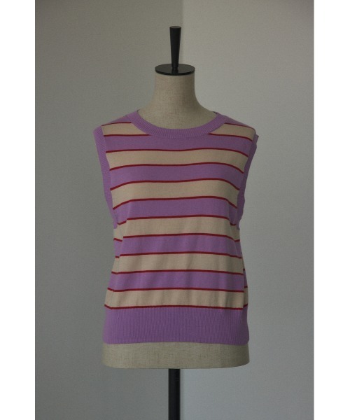 border knit tops(ボーダーニットトップス)（ニット/セーター