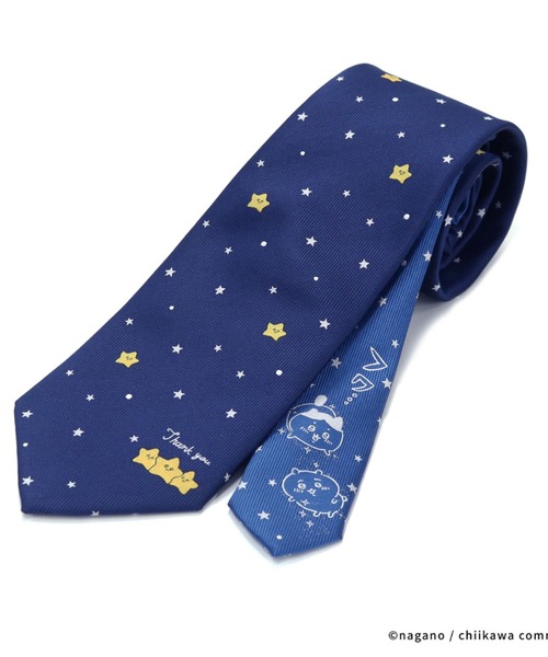 TOKYO SHIRTS（トウキョウシャツ）の「【ちいかわ】 ベーシックネクタイ チェンジタイ（ネクタイ・メンズ・ネイビー系2/ブルー/カーキ/ネイビー系5/ネイビー系4/ネイビー系3/ネイビー系1/イエロー/パープル/チャコールグレー/ネイビー/グレー・FREE）」の4枚目の写真