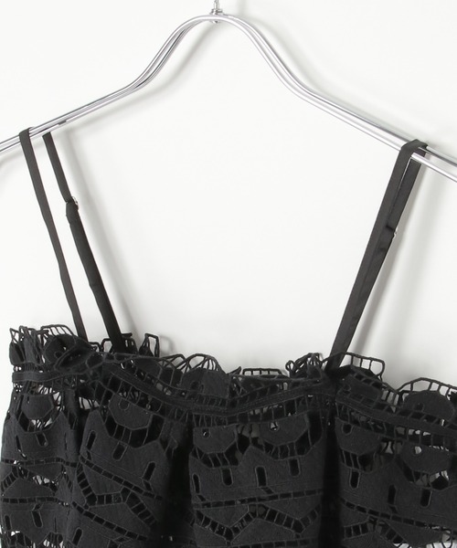 notch.(ノッチ)の「レースビスチェ(キャミソール・レディース・オフホワイト/ブラック・M)」の6枚目の写真