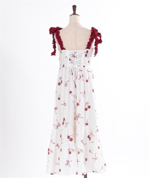 axes femme（アクシーズファム）の「チェリー柄フリルリボン