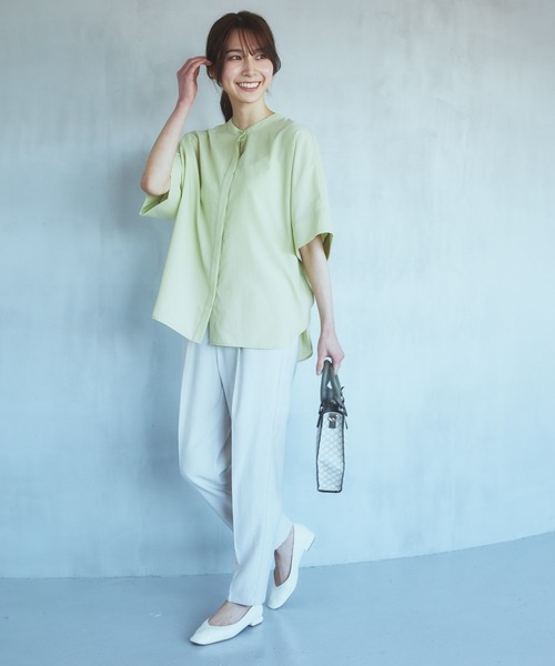 THE SHOP TK (ザ ショップ ティーケー )の「◆【再登場/魅せる体型カバー服/洗える】ボイルドルマンブラウス(シャツ/ブラウス・レディース・オフホワイト/イエロー系その他/ブラウン系その他/ブラック系その他3・12/13)」の17枚目の写真