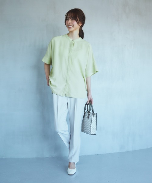 THE SHOP TK (ザ ショップ ティーケー )の「◆【再登場/魅せる体型カバー服/洗える】ボイルドルマンブラウス(シャツ/ブラウス・レディース・オフホワイト/イエロー系その他/ブラウン系その他/ブラック系その他3・12/13)」の16枚目の写真