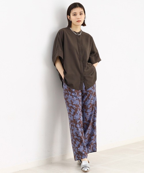 THE SHOP TK (ザ ショップ ティーケー )の「◆【再登場/魅せる体型カバー服/洗える】ボイルドルマンブラウス(シャツ/ブラウス・レディース・オフホワイト/イエロー系その他/ブラウン系その他/ブラック系その他3・12/13)」の14枚目の写真