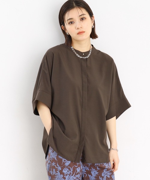 THE SHOP TK (ザ ショップ ティーケー )の「◆【再登場/魅せる体型カバー服/洗える】ボイルドルマンブラウス(シャツ/ブラウス・レディース・オフホワイト/イエロー系その他/ブラウン系その他/ブラック系その他3・12/13)」の15枚目の写真