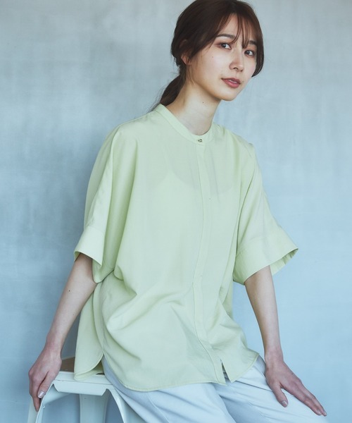 THE SHOP TK (ザ ショップ ティーケー )の「◆【再登場/魅せる体型カバー服/洗える】ボイルドルマンブラウス(シャツ/ブラウス・レディース・オフホワイト/イエロー系その他/ブラウン系その他/ブラック系その他3・12/13)」の18枚目の写真