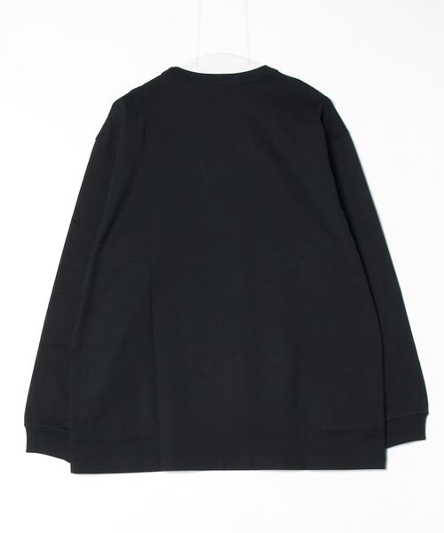 WEWILL（ウィーウィル）の「WEWILL / ウィーウィル：CUFF LS T-SHIRT：W-012-8004[COR]（Tシャツ/カットソー・メンズ・ブラック・3/2）」の2枚目の写真
