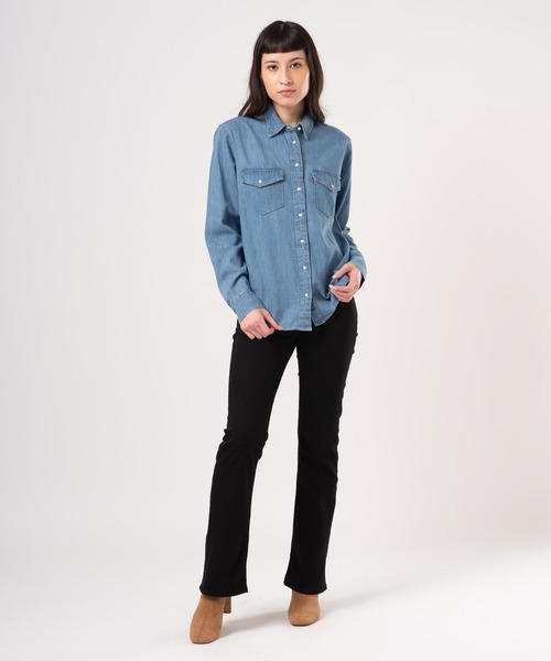 Levi's/リーバイス 725(TM) ハイライズ ブーツカット ブラック