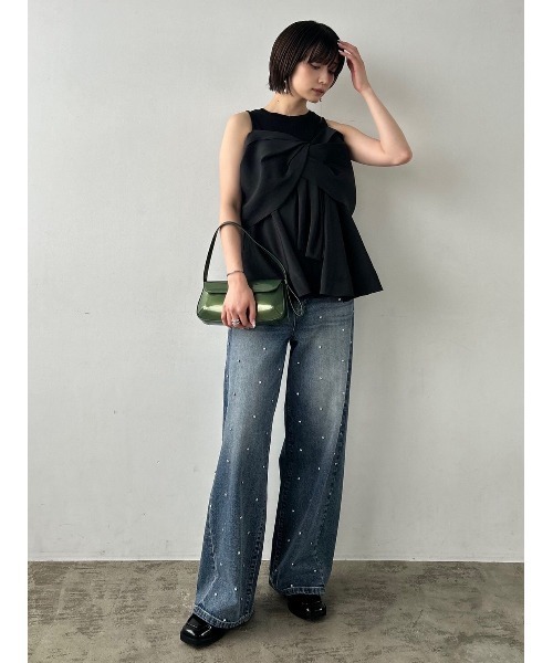 FRAY I.D（フレイアイディー）の「チャンキーヒールローファー（ローファー・レディース・ブラック・36/37/38）」の8枚目の写真