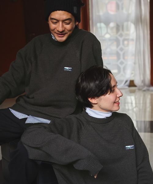 THE CRAFT CREW PRODUCTS（ザクラフトクループロダクツ）の「イージーケア ウォッシャブル ビッグシルエット ラグランスリーブクルーネックニット / 抗ピリング【THE CRAFT CREW PRODUCTS】（ニット/セーター・メンズ・チャコール/モカ/ネイビー/ブラック/グレイッシュベージュ/アッシュグレー/オフホワイト・S/M/L）」の5枚目の写真