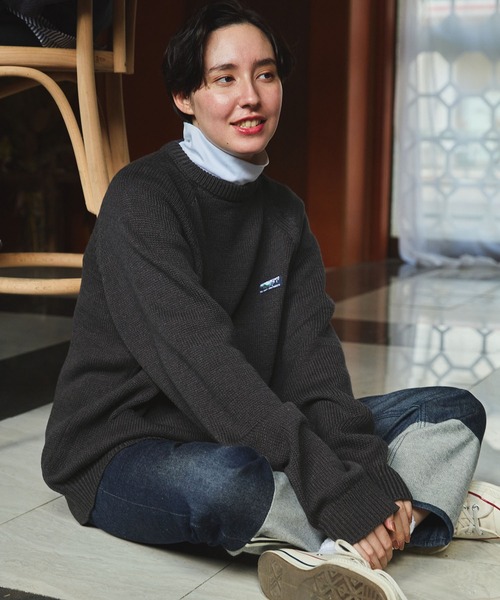 イージーケア ウォッシャブル ビッグシルエット ラグランスリーブ