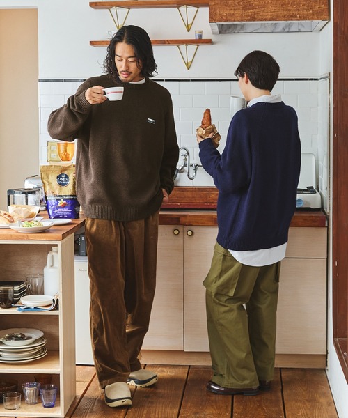 THE CRAFT CREW PRODUCTS（ザクラフトクループロダクツ）の「イージーケア ウォッシャブル ビッグシルエット ラグランスリーブクルーネックニット / 抗ピリング【THE CRAFT CREW PRODUCTS】（ニット/セーター・メンズ・チャコール/モカ/ネイビー/ブラック/グレイッシュベージュ/アッシュグレー/オフホワイト・S/M/L）」の21枚目の写真