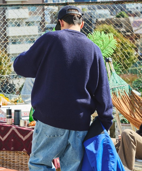 イージーケア ウォッシャブル ビッグシルエット ラグランスリーブ