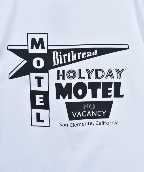 Import & Select(インポートアンドセレクト)の「【BIRTHREAD】SHOPシリーズ "Motel" バックプリント ショートスリーブTEE(Tシャツ/カットソー・メンズ・ブラック/ホワイト/グレー・2/3)」の7枚目の写真