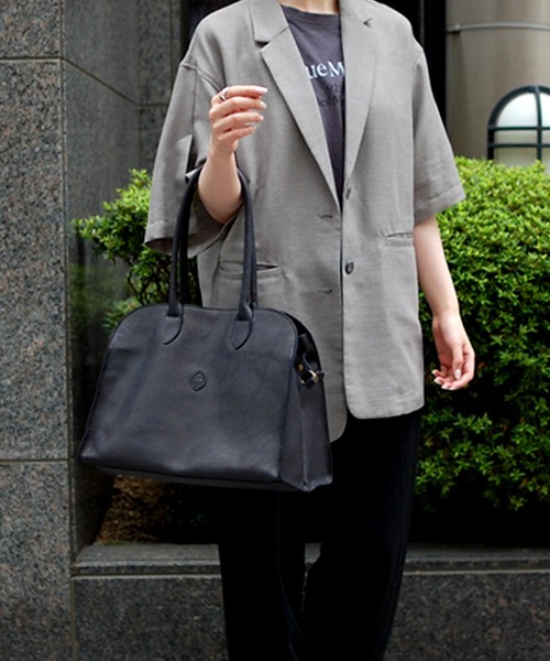 CLEDRAN(クレドラン)の「【本革 軽量】CL3748 GALE WIDE BOSTON レザーボストンバッグ(ボストンバッグ・レディース・ブラック/ブラウン/グレー・FREE)」の5枚目の写真