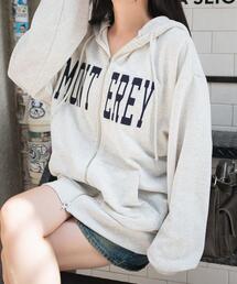 WEGO | WEGO/【24年秋冬新作】ロゴWジップビッグパーカー(パーカー)