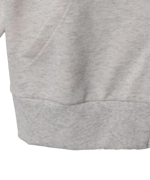 WEGO（ウィゴー）の「WEGO/ロゴWジップビッグパーカー（パーカー・レディース・杢グレー/ワイン・FREE）」の3枚目の写真