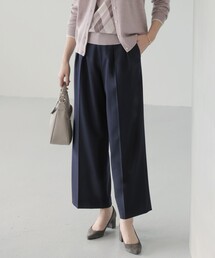 【洗える】ANASTASIA milled ツータック ワイド パンツ