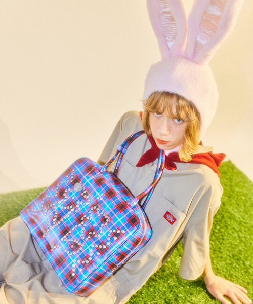 HEY! Mrs ROSE(ヘイ！ミセスローズ)Rhinestone Boston（トート