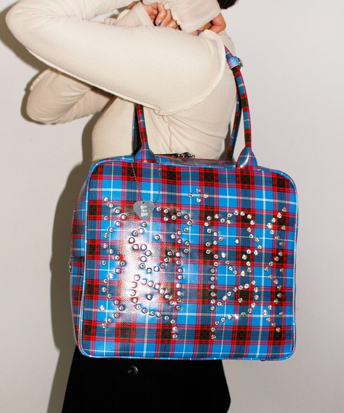 HEY! Mrs ROSE(ヘイ！ミセスローズ)Rhinestone Boston（トートバッグ