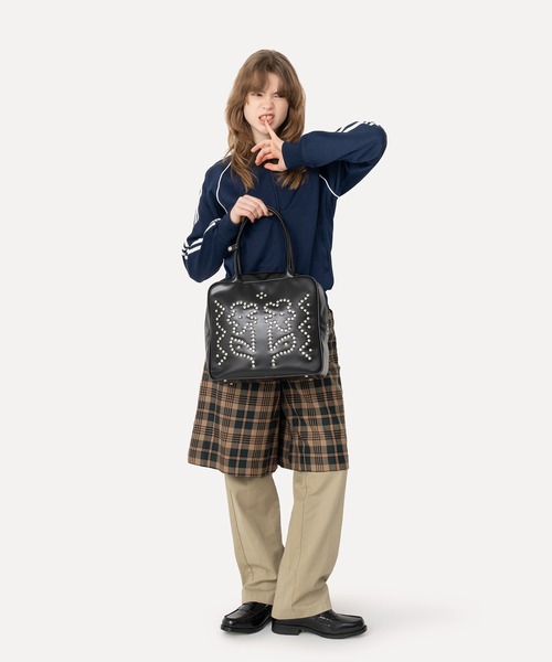 HEY! Mrs ROSE(ヘイ！ミセスローズ)Rhinestone Boston（トートバッグ