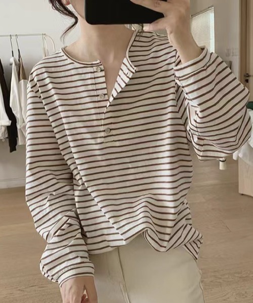 【再値下げ☆】G.V.G.V ボーダーカットソー トップス セール】 【Oggi4月号掲載/一部店舗限定】Armor-lux 5分袖