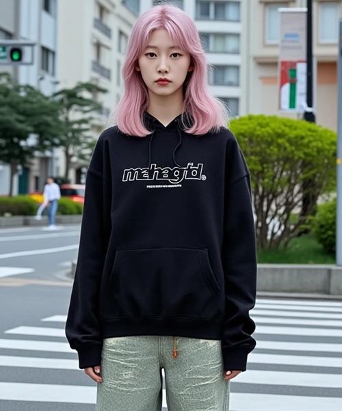 mahagrid/マハグリッド』THIRD LOGO HOODIE/サードロゴ プルオーバー