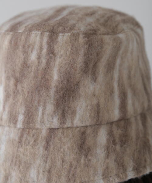 FREE'S MART（フリーズマート）の「ウッドライクシャギーバケット（ハット・レディース・ブラック系その他/ベージュ系その他・ﾌﾘ-）」の7枚目の写真